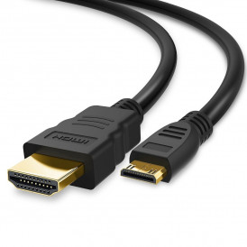 Кабель адаптер с mini HDMI на HDMI,  1.5м.