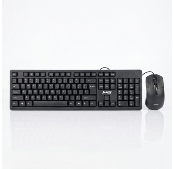 Комплект Jedel G18 (EN+RU+TM), проводной (2в1) клавиатура + мышь