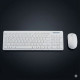Комплект клавиатура + мышь MDK200 (EN), белый, беспроводной