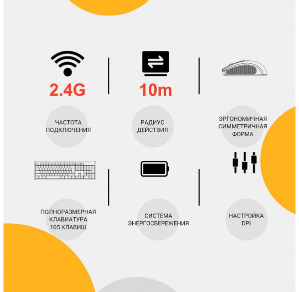 Комплект беспроводной клавиатура + мышь Meetion C4120 Little (EN+RU+TM) Комплект беспроводной клавиатура + мышь Meetion C4120 Little (EN+RU+TM)