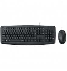 Комплект проводной клавиатура + мышь rapoo NX1600 (EN+RU)
