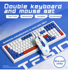 Комплект проводной клавиатура + мышь T-WOLF TF610