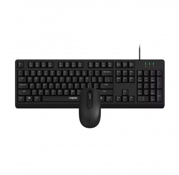 Комплект клавиатура + мышь Rapoo NX1500 (EN+RU+TM), проводные