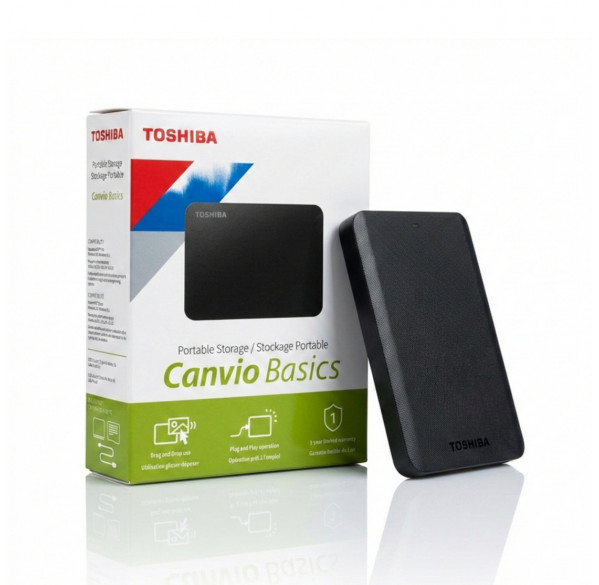 Внешний HDD накопитель 2TB Toshiba Canvio Basics, USB 3.2
