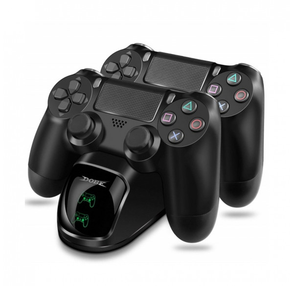 Зарядная док-станция DOBE v2 с дисплеем для геймпадов PS4