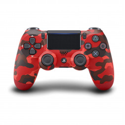 Геймпад джойстик беспроводной DUALSHOCK 4 красный камуфляж (ПК, PS4, Android, iOS)