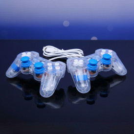 Геймпад джойстик 2 шт. комплект U-COM Double Shock Прозрачный
