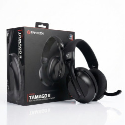 Наушники FANTECH Tamago II чёрные, игровые, беспроводные