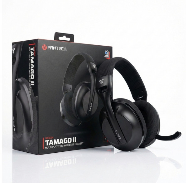 Наушники FANTECH Tamago II чёрные, игровые, беспроводные
