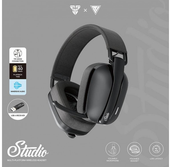 Наушники игровые FANTECH Studio PRO беспроводные, чёрные Наушники игровые FANTECH Studio PRO беспроводные, чёрные