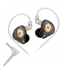 Наушники капли KZ-EDX PRO 2 Black с микрофоном, игровые