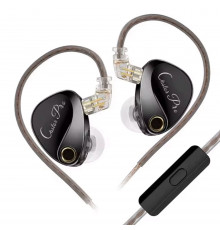 Наушники игровые капли KZ-Castor Pro с улучшенным басом, с микрофоном, Серые