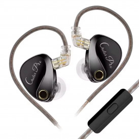 Наушники игровые капли KZ-Castor Pro с улучшенным басом, с микрофоном, Серые