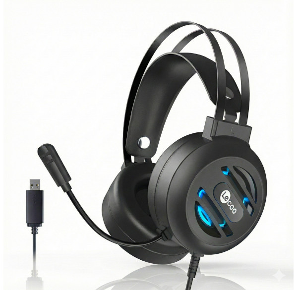 Наушники Lecoo HT405, игровые, проводные USB