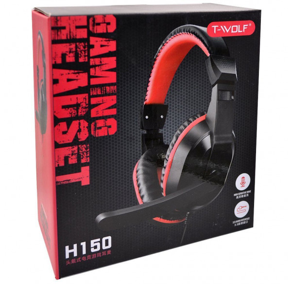Наушники игровые T-WOLF H150 проводные