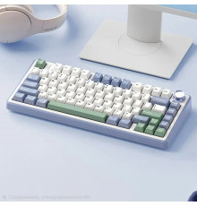 Клавиатура AULA F75 Milk-blue, игровая, механическая, беспроводная