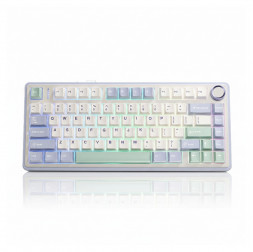 Клавиатура AULA F75 Milk-blue, игровая, механическая, беспроводная