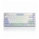 Клавиатура AULA F75 Milk-blue, игровая, механическая, беспроводная