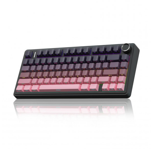 Клавиатура AULA F75 Pink-gradient, игровая, механическая, беспроводная