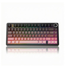 Клавиатура AULA F75 Pink-gradient, игровая, механическая, беспроводная