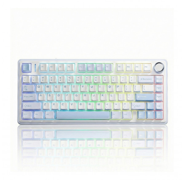 Клавиатура AULA F75 WH-Sky, игровая, механическая, беспроводная