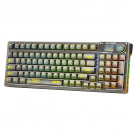 Клавиатура игровая механическая AULA F98 Pro беспроводная, с дисплеем