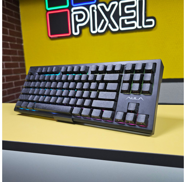 Клавиатура игровая механическая AULA S87 Black Wave беспроводная Клавиатура игровая механическая AULA S87 Black Wave беспроводная