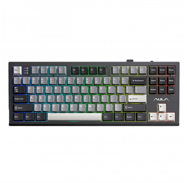 Клавиатура игровая механическая AULA S87 Grey беспроводная Клавиатура игровая механическая AULA S87 Grey беспроводная