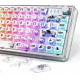 Клавиатура игровая механическая Attack Shark K75 RGB White беспроводная