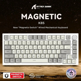 Клавиатура игровая магнитная Attack Shark K85 Magnetic Gray
