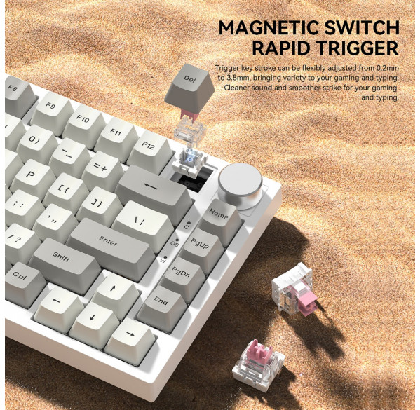 Клавиатура игровая магнитная Attack Shark K85 Magnetic Gray Клавиатура игровая магнитная Attack Shark K85 Magnetic Gray