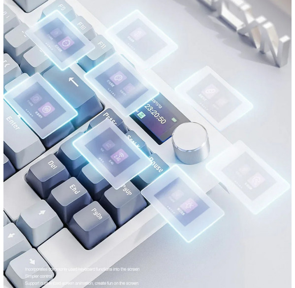 Клавиатура игровая механическая Attack Shark K86 RGB с дисплеем, беспроводная Клавиатура игровая механическая Attack Shark K86 RGB с дисплеем, беспроводная