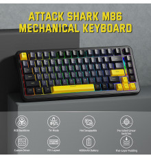 Клавиатура игровая механическая Attack Shark M86 Star Black, беспроводная