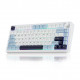 Клавиатура AULA F75, белая, игровая, механическая, беспроводная