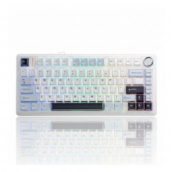 Клавиатура AULA F75 WH-Blue, игровая, механическая, беспроводная