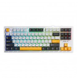 Клавиатура игровая механическая AULA S87 Yellow беспроводная