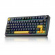 Клавиатура AULA F75, черно-желтая, игровая, механическая, беспроводная