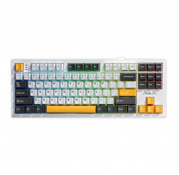 Клавиатура игровая механическая AULA S87 Yellow беспроводная