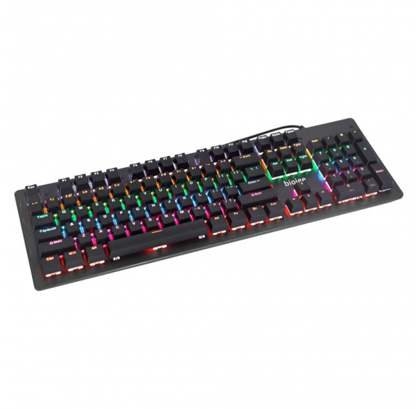 Клавиатура Biojee B104 RGB, черная, игровая, механическая, проводная
