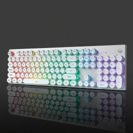 Клавиатура DGHJ, белый, игровая, механическая, проводная