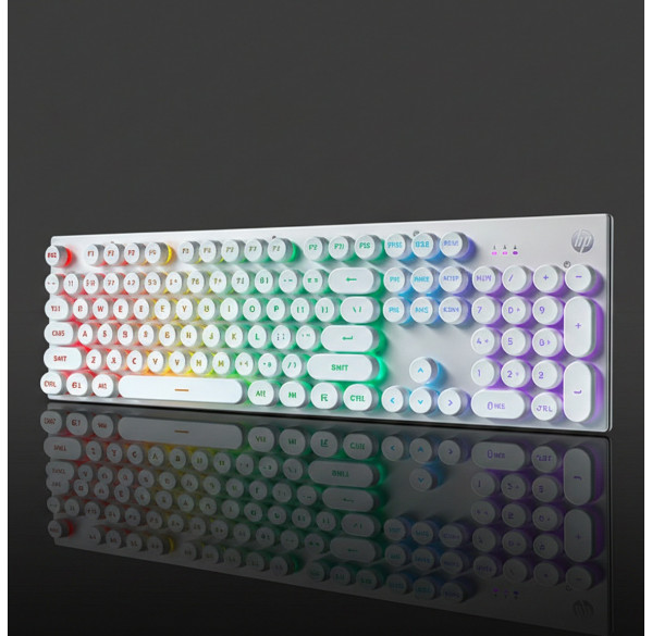Клавиатура DGHJ, белый, игровая, механическая, проводная