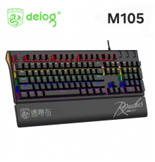 Клавиатура Deiog M105 RGB, черная, игровая, механическая, проводная