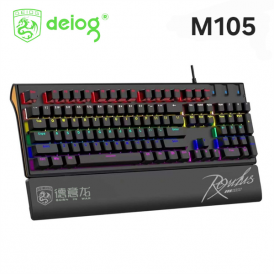 Клавиатура Deiog M105 RGB, черная, игровая, механическая, проводная