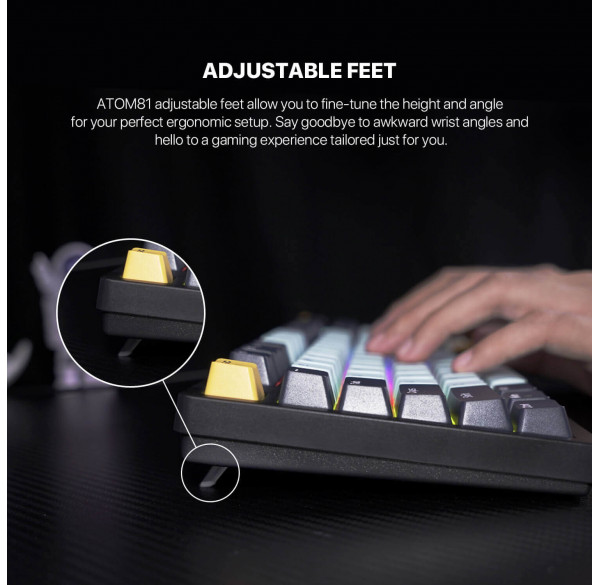 Клавиатура игровая механическая Fantech Atom 81 RGB, проводная Клавиатура игровая механическая Fantech Atom 81 RGB, проводная