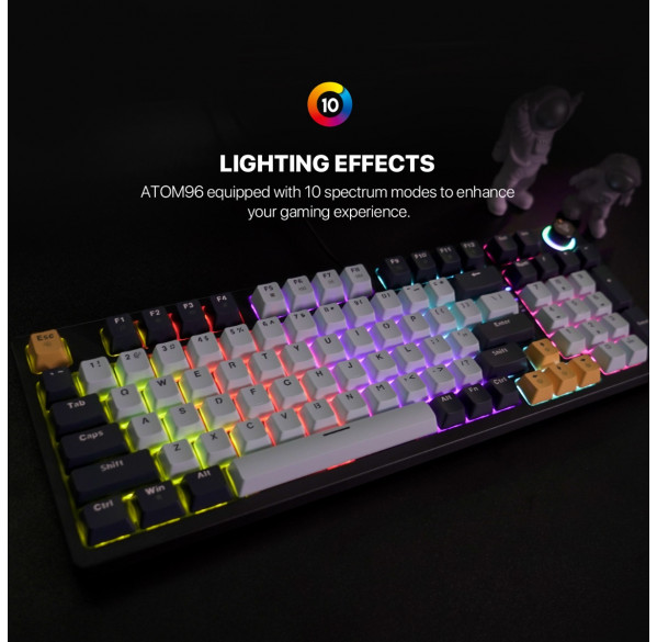 Клавиатура игровая механическая Fantech Atom 96 RGB, проводная Клавиатура игровая механическая Fantech Atom 96 RGB, проводная