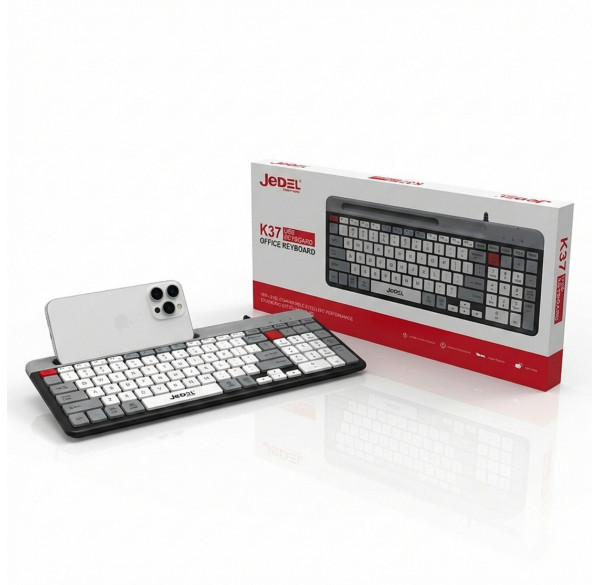 Клавиатура Jedel K37 (EN-RU-TM), офисная, проводная