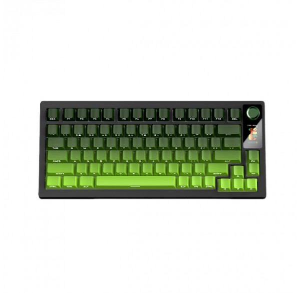 Клавиатура игровая механическая LANGTU LT75 Green Grape RGB беспроводная, c дисплеем Клавиатура игровая механическая LANGTU LT75 Green Grape RGB беспроводная, c дисплеем