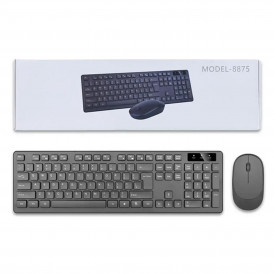 Комплект беспроводной клавиатура + мышь Model-8875 (EN+RU+TM)