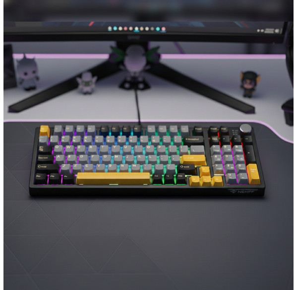 Клавиатура NEWFF JK980, игровая, механическая, беспроводная