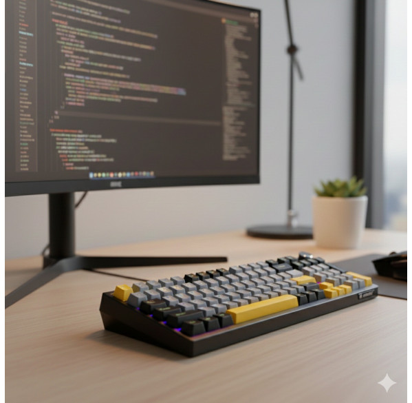 Клавиатура NEWFF JK980, игровая, механическая, беспроводная